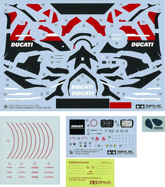 1/12 Ducati Superleggera V4 (Tamiya Motorcycle Series 140)