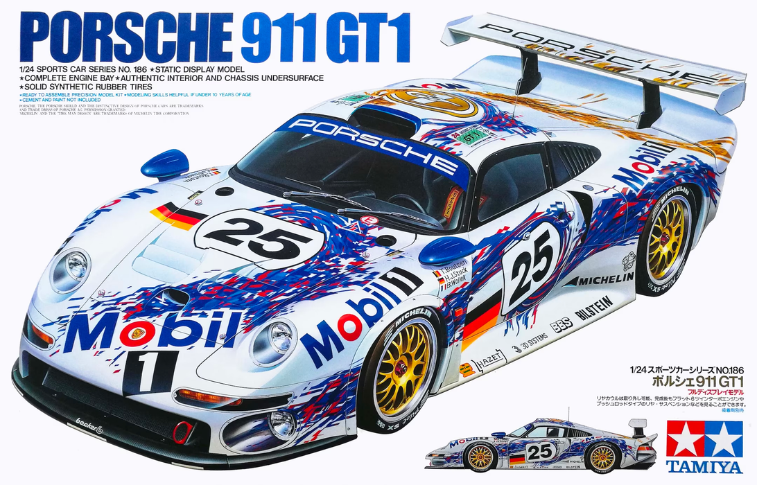 1/24 Porsche 911 GT1 (Tamiya Sports Car Series 186)