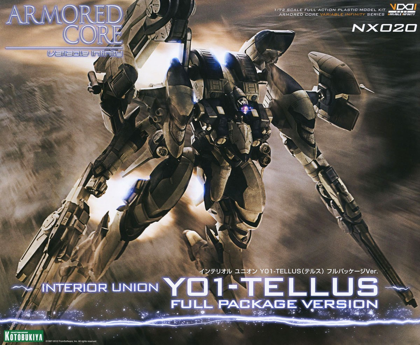 Armored Core Variable Infinity 1/72 Interior Union Y01-TELLUS Full Package Ver