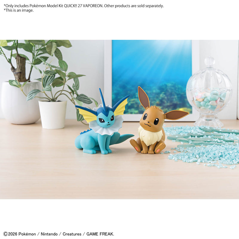 Pokemon Plastic Model Collection Quick!! No.27 Vaporeon