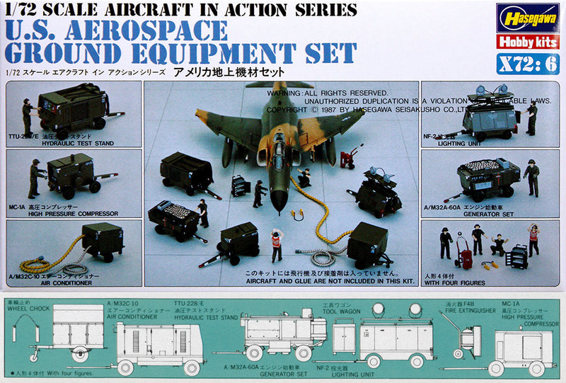 1/72 US Aerospace Ground Equipment Set (Hasegawa Aircraft in Action Series X72-06)