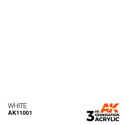 AK Interactive AK11001 3rd Gen Acrylic White 17ml