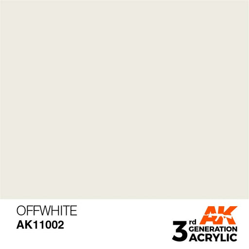 AK Interactive AK11002 3rd Gen Acrylic Off-White 17ml