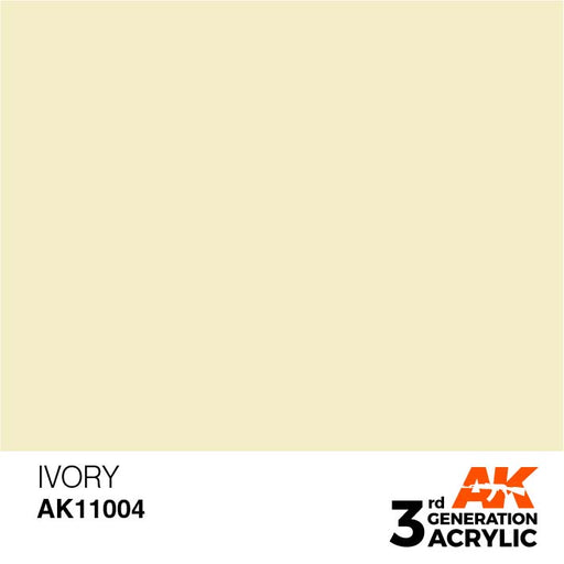 AK Interactive AK11004 3rd Gen Acrylic Ivory 17ml