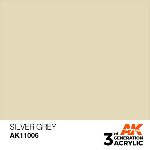 AK Interactive AK11006 3rd Gen Acrylic Silver Grey 17ml