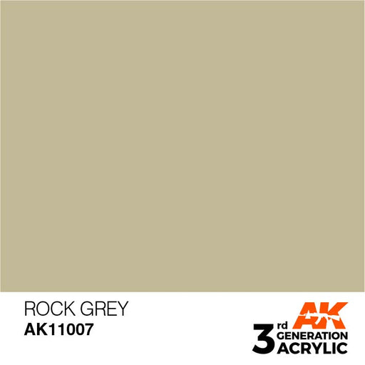 AK Interactive AK11007 3rd Gen Acrylic Rock Grey 17ml