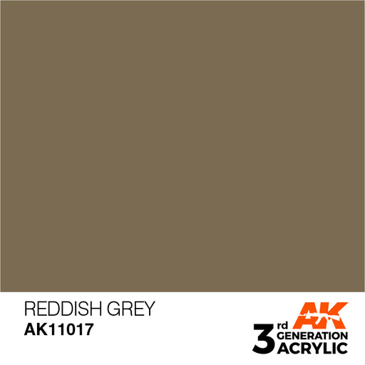 AK Interactive AK11017 3rd Gen Acrylic Reddish-Grey 17ml