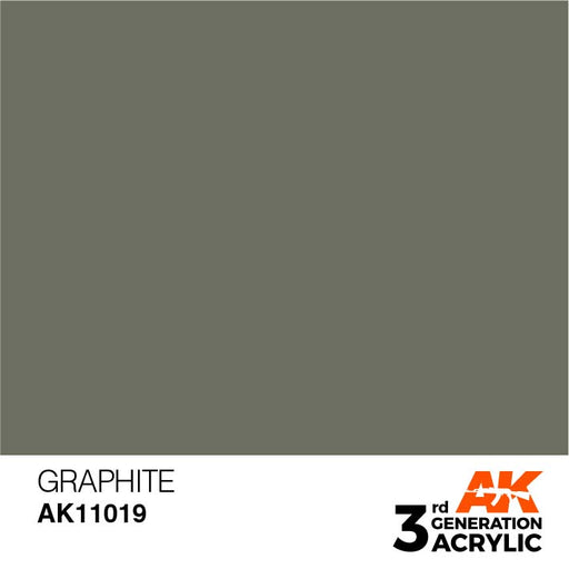 AK Interactive AK11019 3rd Gen Acrylic Graphite 17ml