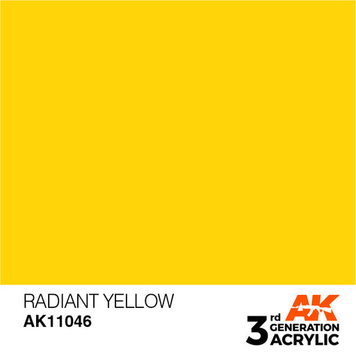 AK Interactive AK11046 3rd Gen Acrylic Radiant Yellow 17ml