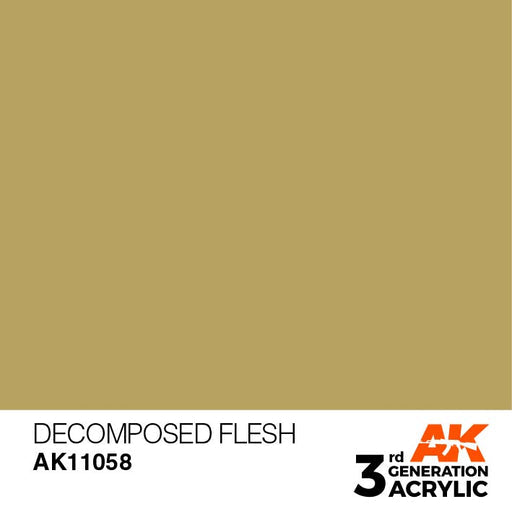 AK Interactive AK11058 3rd Gen Acrylic Decomposed Flesh 17ml