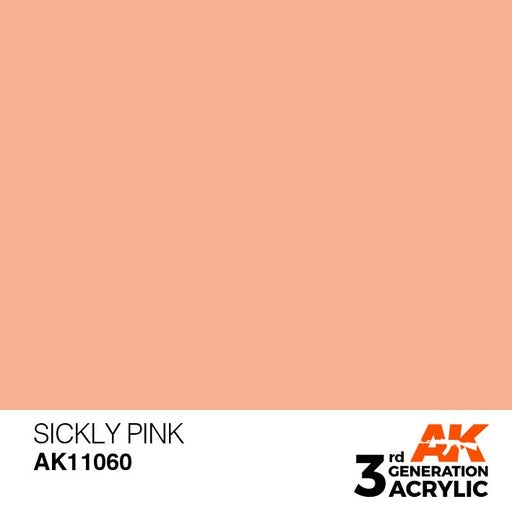 AK Interactive AK11060 3rd Gen Acrylic Sickly Pink 17ml