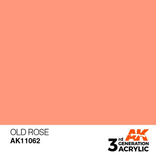 AK Interactive AK11062 3rd Gen Acrylic Old Rose 17ml