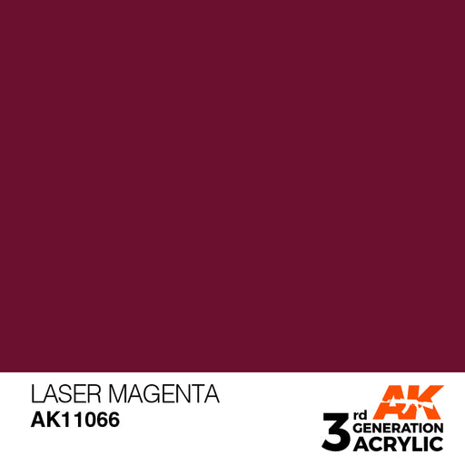 AK Interactive AK11066 3rd Gen Acrylic Laser Magenta 17ml