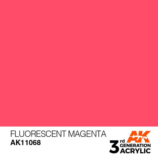 AK Interactive AK11068 3rd Gen Acrylic Fluorescent Magenta 17ml