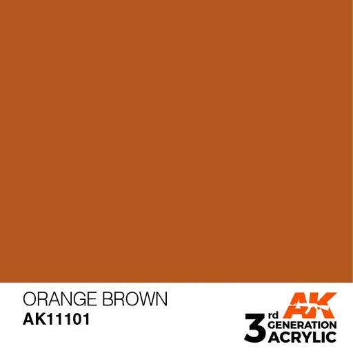 AK Interactive AK11101 3rd Gen Acrylic Orange Brown 17ml