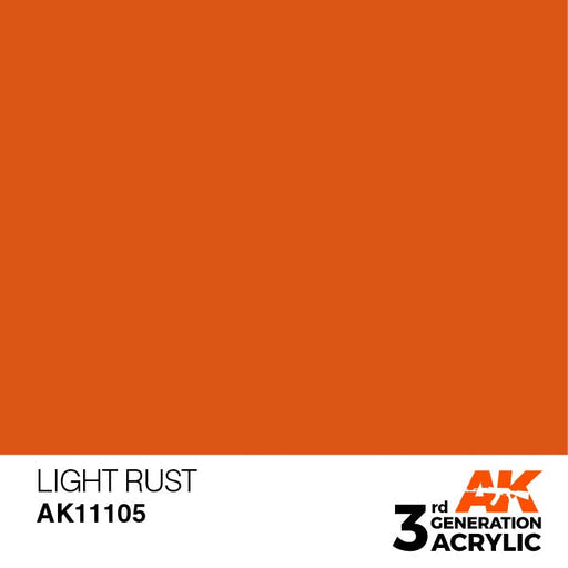AK Interactive AK11105 3rd Gen Acrylic Light Rust 17ml