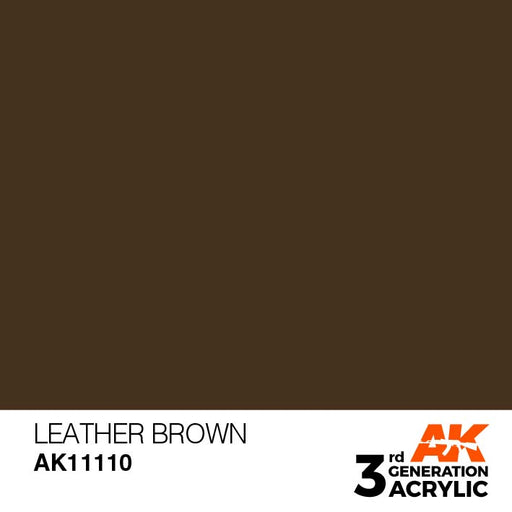 AK Interactive AK11110 3rd Gen Acrylic Leather Brown 17ml