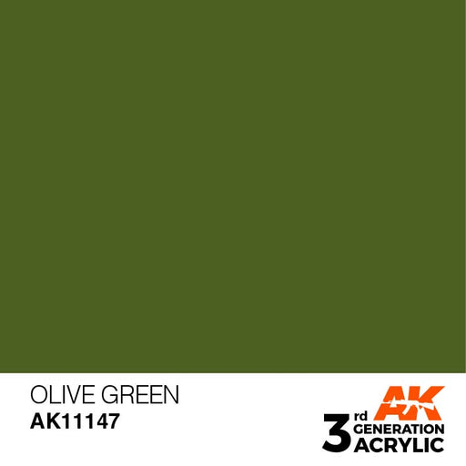 AK Interactive AK11147 3rd Gen Acrylic Olive Green 17ml