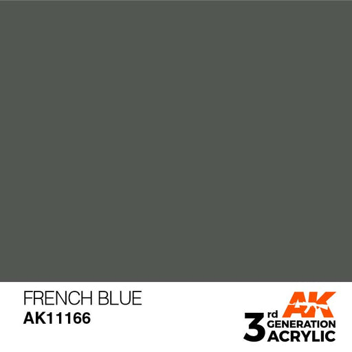 AK Interactive AK11166 3rd Gen Acrylic French Blue 17ml