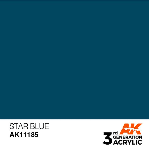 AK Interactive AK11185 3rd Gen Acrylic Star Blue 17ml