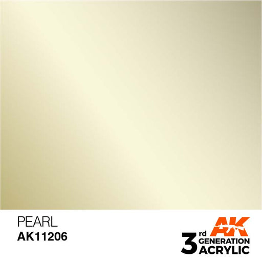 AK Interactive AK11206 3rd Gen Acrylic Pearl 17ml