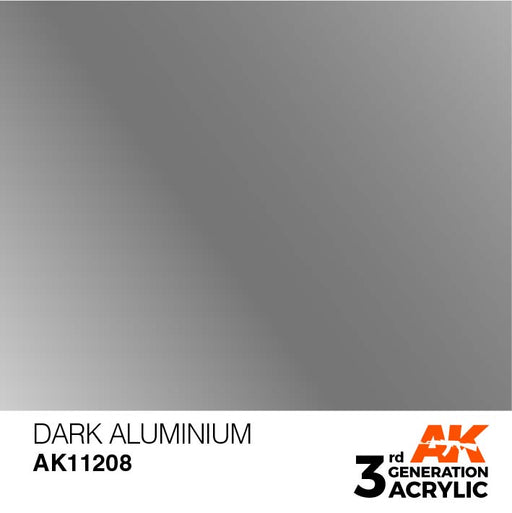 AK Interactive AK11208 3rd Gen Acrylic Dark Aluminium 17ml