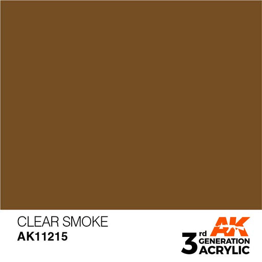 AK Interactive AK11215 3rd Gen Acrylic Clear Smoke 17ml