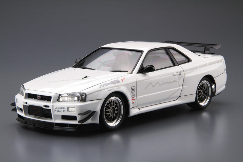 1/24 Nissan Mine's R34 Skyline GT-R '02 (Aoshima The Tuned Car Series No.34)