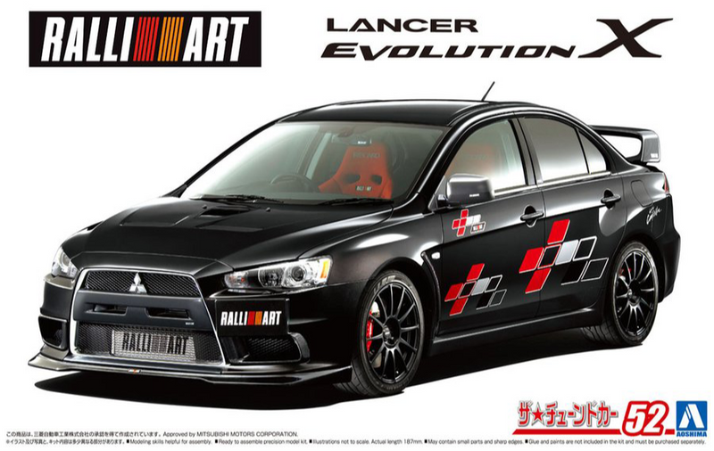 1/24 Mitsubishi Ralliart CZ4A Lancer Evolution X '07 (Aoshima The Tuned Car Series No.52)