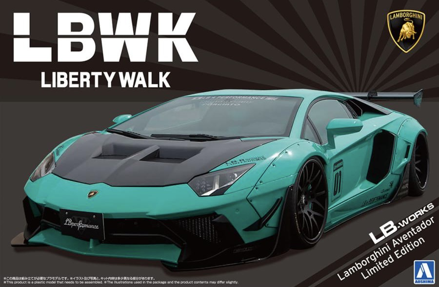 1/24 Lamborghini LB-Works Lamborghini Aventador Limited Edition Ver.2 (Aoshima Liberty Walk Series 21)