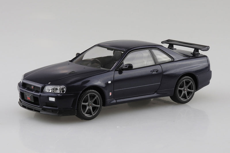 1/32 Nissan R34 Skyline GT-R (Midnight Purple III) (Aoshima The Snap Kit Series No.12-MP)