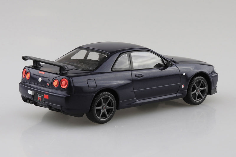 1/32 Nissan R34 Skyline GT-R (Midnight Purple III) (Aoshima The Snap Kit Series No.12-MP)