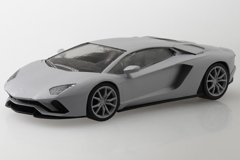 1/32 Lamborghini Aventador S (Pearl White) (Aoshima The Snap Kit Series No.12A)