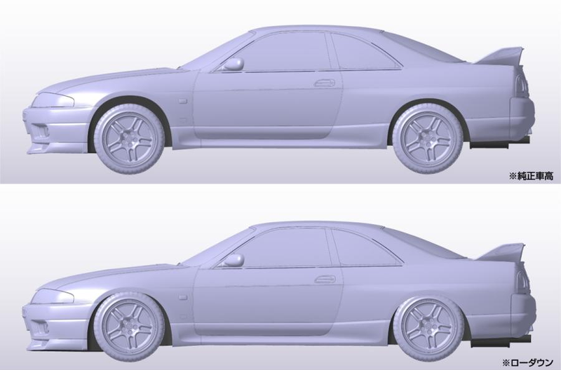 1/32 Nissan R33 Skyline GT-R (Black) (Aoshima The Snap Kit Series No.15B)