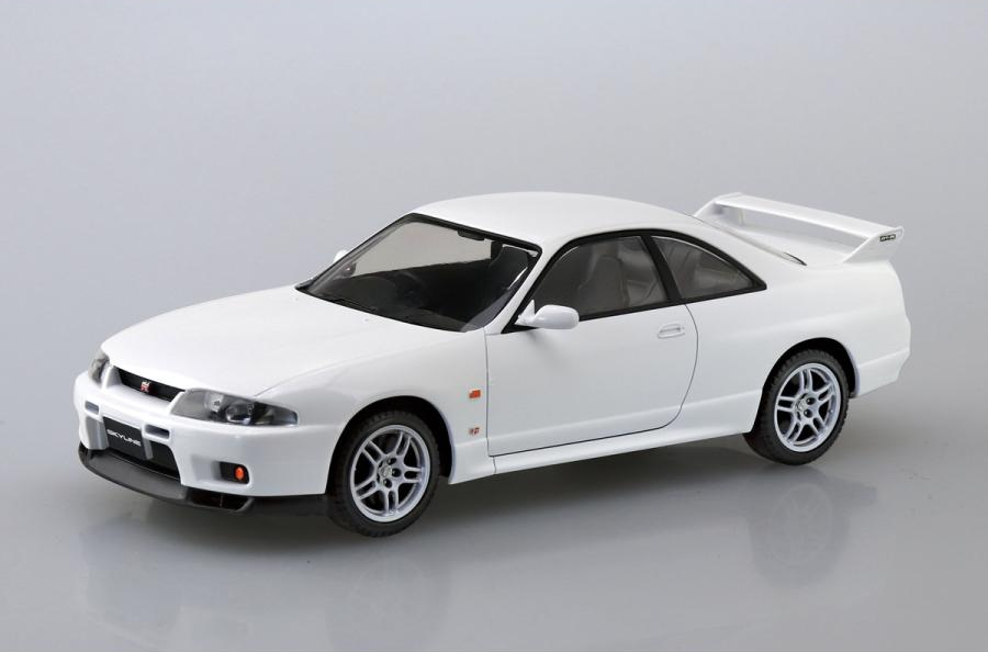 1/32 Nissan R33 Skyline GT-R (White) (Aoshima The Snap Kit Series No.15C)