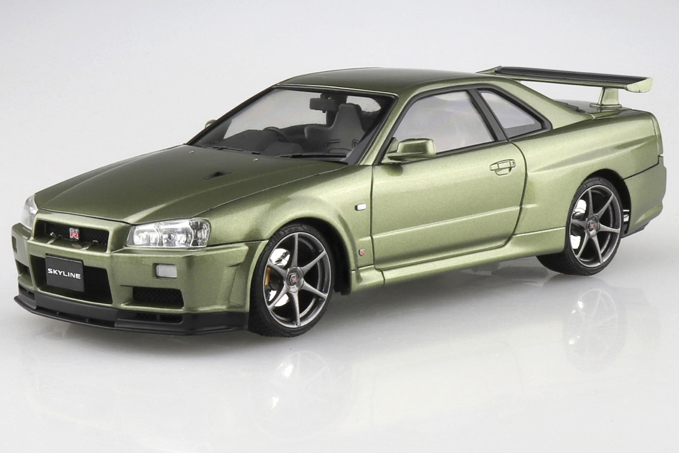 Aoshima 1/24 Nissan BNR34 Skyline GT-R V-Spec II '02 main image 0