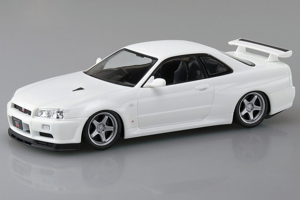 1/32 Nissan R34 Skyline GT-R Custom Wheel (White Pearl) (Aoshima The Snap Kit Series No.11-SP3)