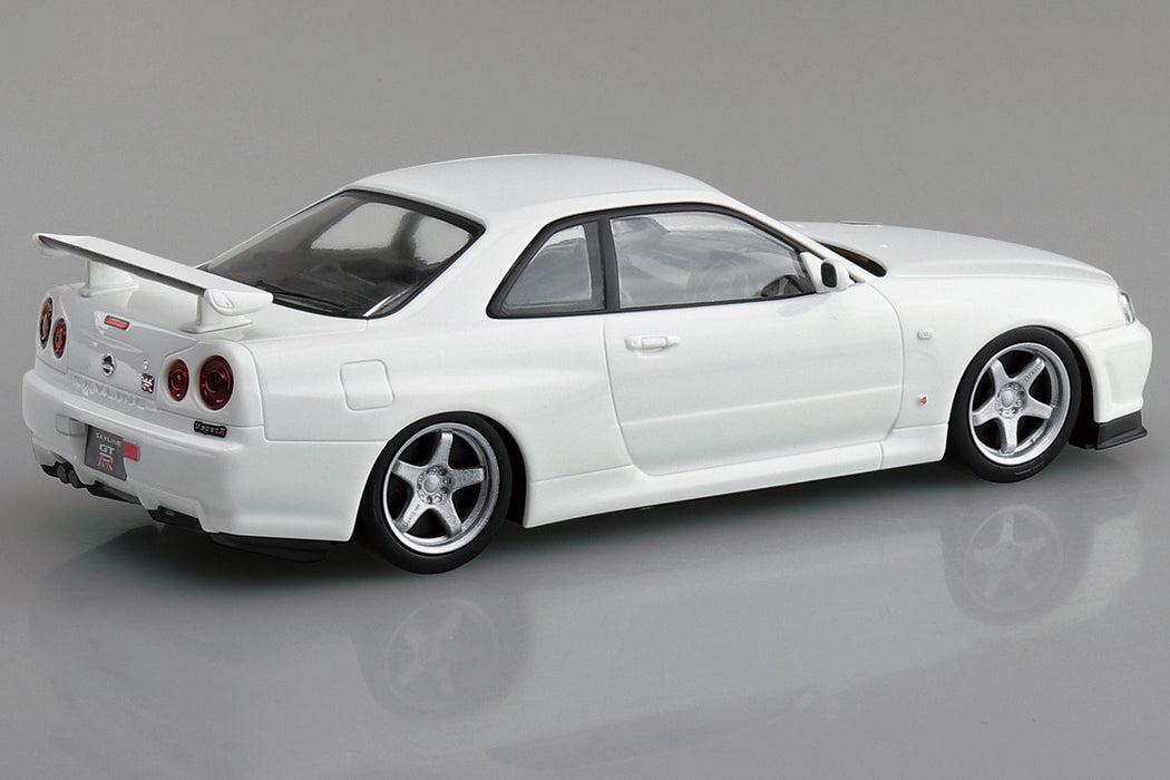 1/32 Nissan R34 Skyline GT-R Custom Wheel (White Pearl) (Aoshima The Snap Kit Series No.11-SP3)