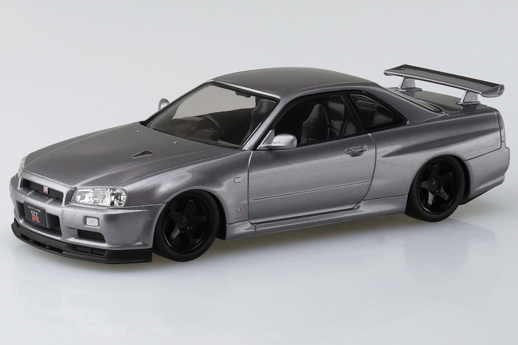 1/32 Nissan R34 Skyline GT-R Custom Wheel (Athlete Silver) (Aoshima The Snap Kit Series No.11-SP4)