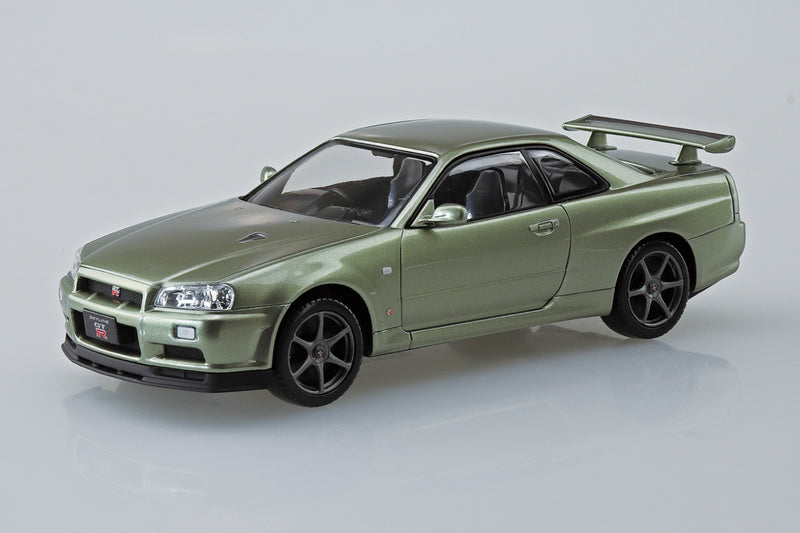 1/32 Nissan R34 Skyline GT-R Nur (Millennium Jade) (Aoshima The Snap Kit Series No.12-MJ)