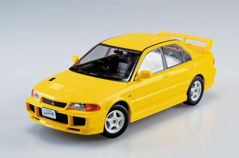1/24 Mitsubishi CE9A LANCER GSR EvolutionⅢ 1995 Dandelion Yellow (Aoshima 1/24 SNAPCAR No.04-DY)
