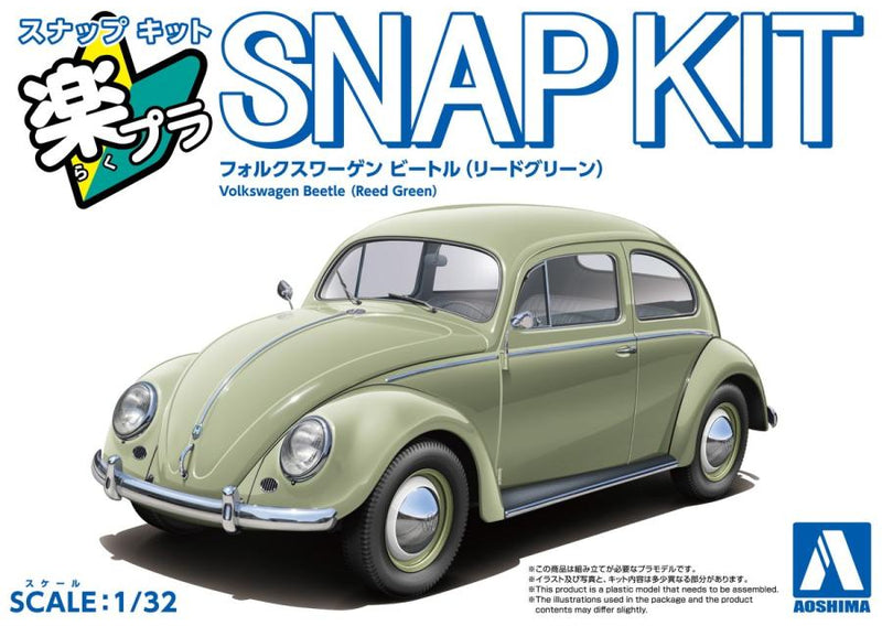 1/32 Volkswagen Beetle (Reed Green) (Aoshima The Snap Kit Series No.20-RG)