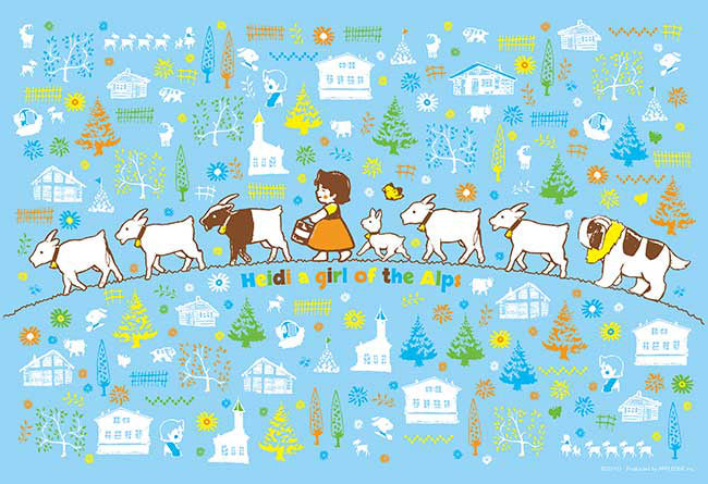 AppleOne Jigsaw Puzzle 300 Pieces - Heidi, Girl of the Alps - Wait and See (No.300-382)