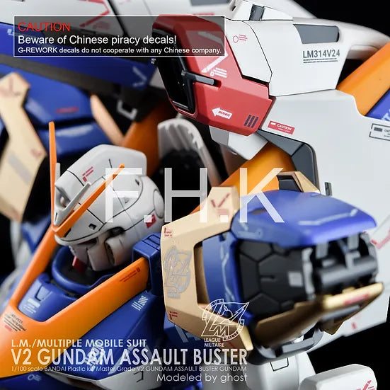 G-Rework Decal - MG LM314V23/24 V2 Gundam Assault Buster Ver.Ka Use