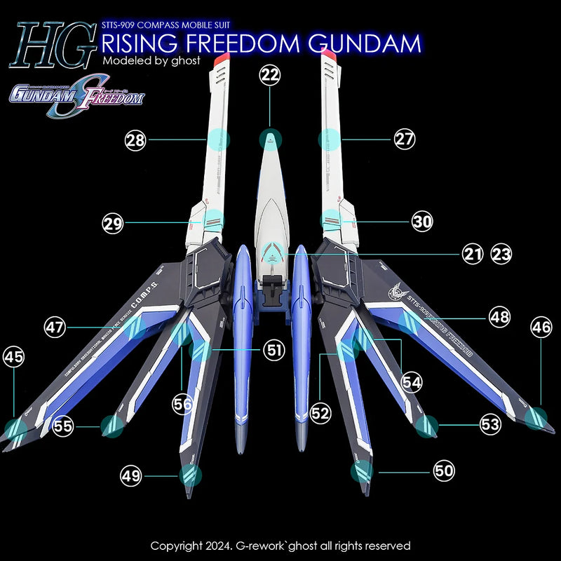 G-Rework Decal - HGCE STTS-909 Rising Freedom Gundam Use