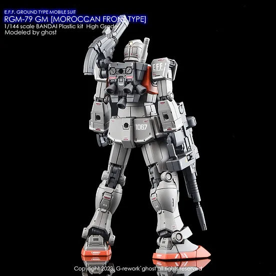 G-Rework Decal - HG Gundam Cucuruz Doan's Island RGM-79 GM Moroccan Front Type Use