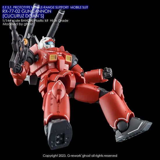 G-Rework Decal - HG Gundam Cucuruz Doan's Island RX-77-2 Guncannon Use