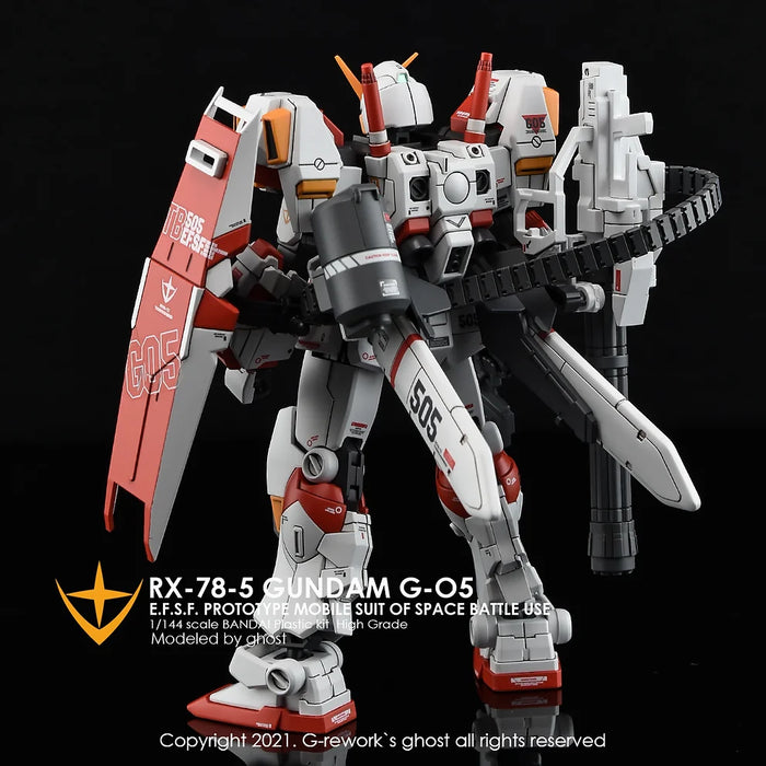 G-Rework Decal - HGUC RX-78-5 Gundam G05 Use - Argama Hobby - Vaughan ...