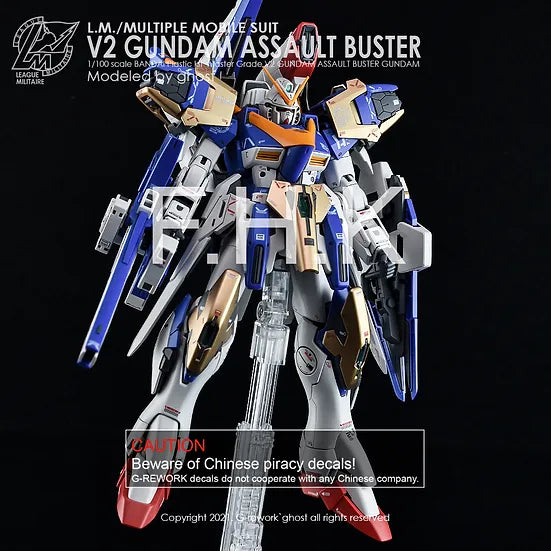 G-Rework Decal - MG LM314V23/24 V2 Gundam Assault Buster Ver.Ka Use