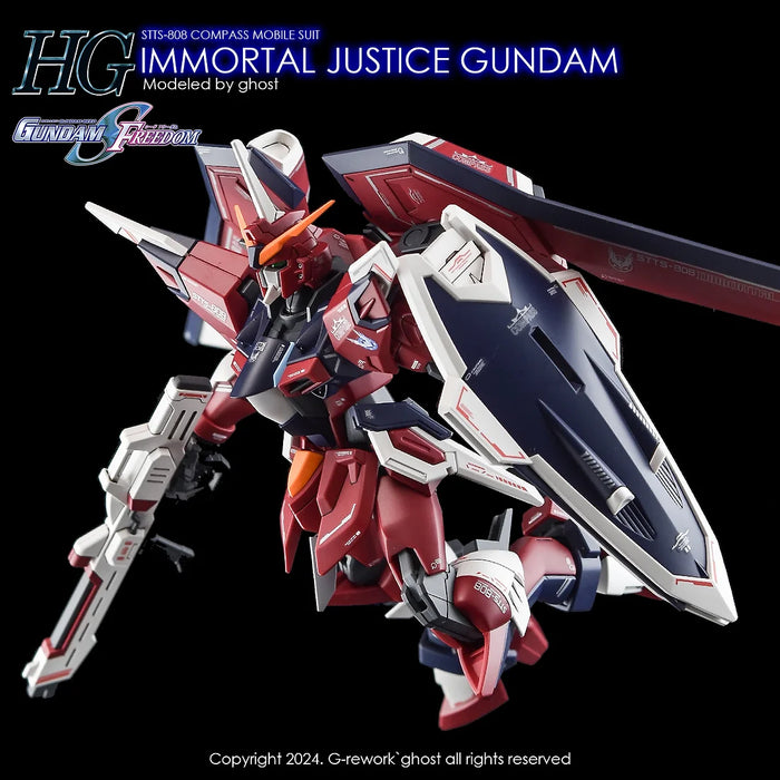 G-Rework Decal - HG STTS-808 Immortal Justice Gundam Use